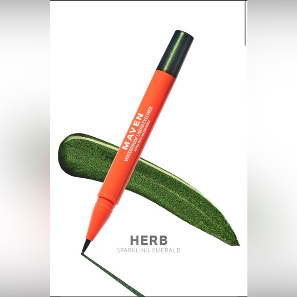 MAVEN Beauty waterproof liquid eyeliner new in box color: Herb - Picture 1 of 8